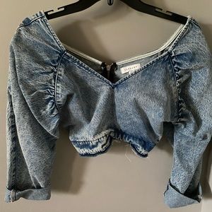 TOPSHOP Denim Top